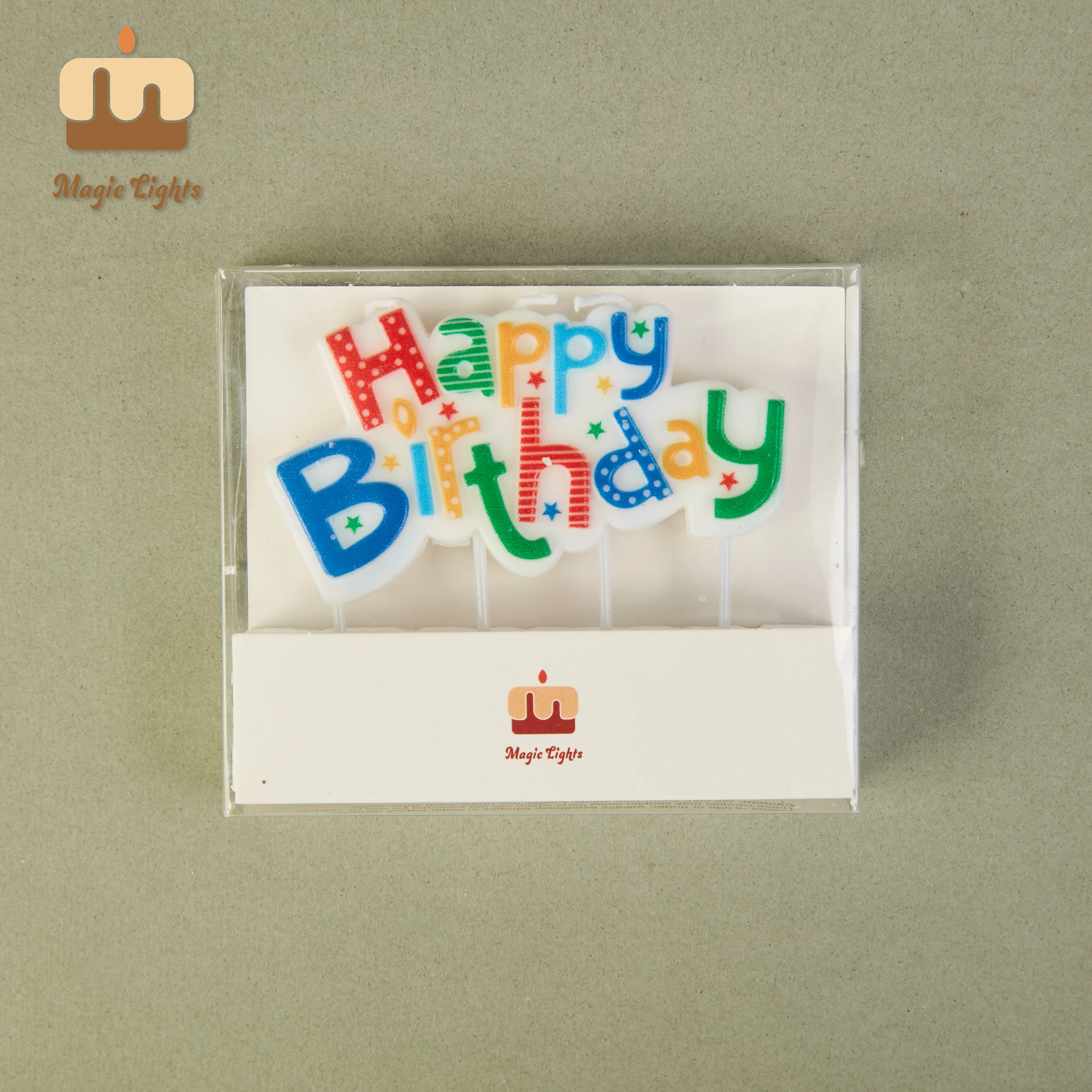 Magic Lights Rainbow Plaque Letter Candles for Cake Decorations 1