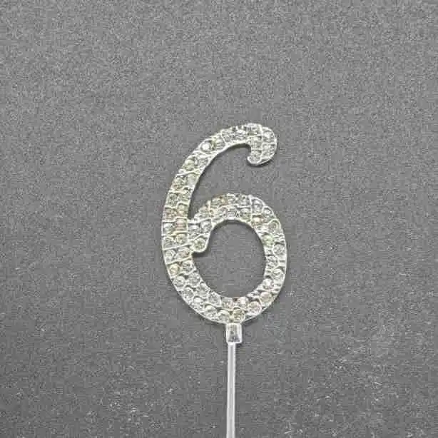 Magic Lights Happy Birthday Numero Metal Cake Topper 1