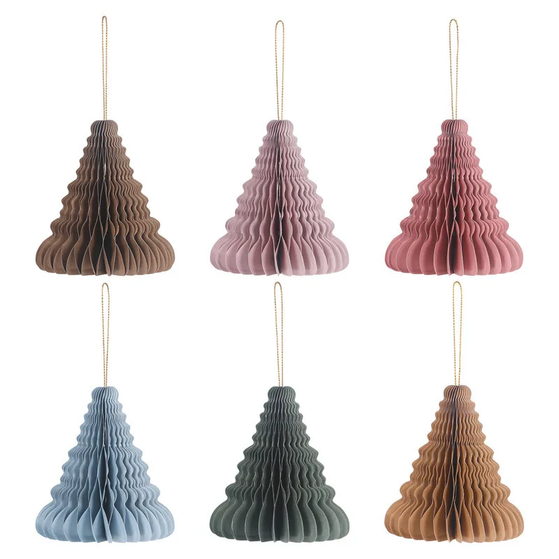 Magic Lights Christmas New Year Hanging Decoration Paper Honeycomb Balls for Baby Shower Birthday Wedding Home Decoration 1