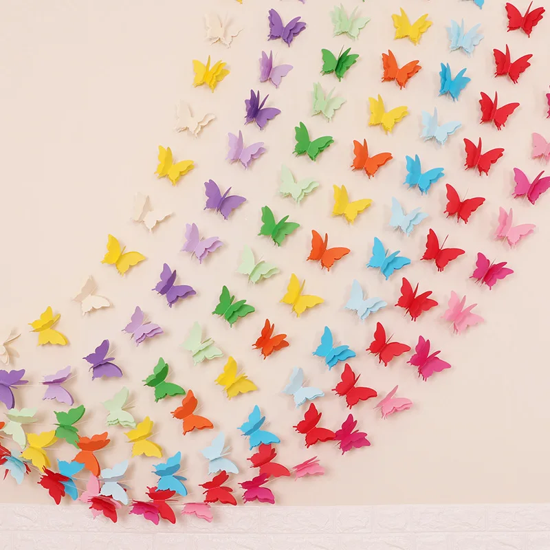 Magic Lights Rainbow Paper Garlands Butterfly para festa de aniversário Decoração de Casamento de chá de bebê 1