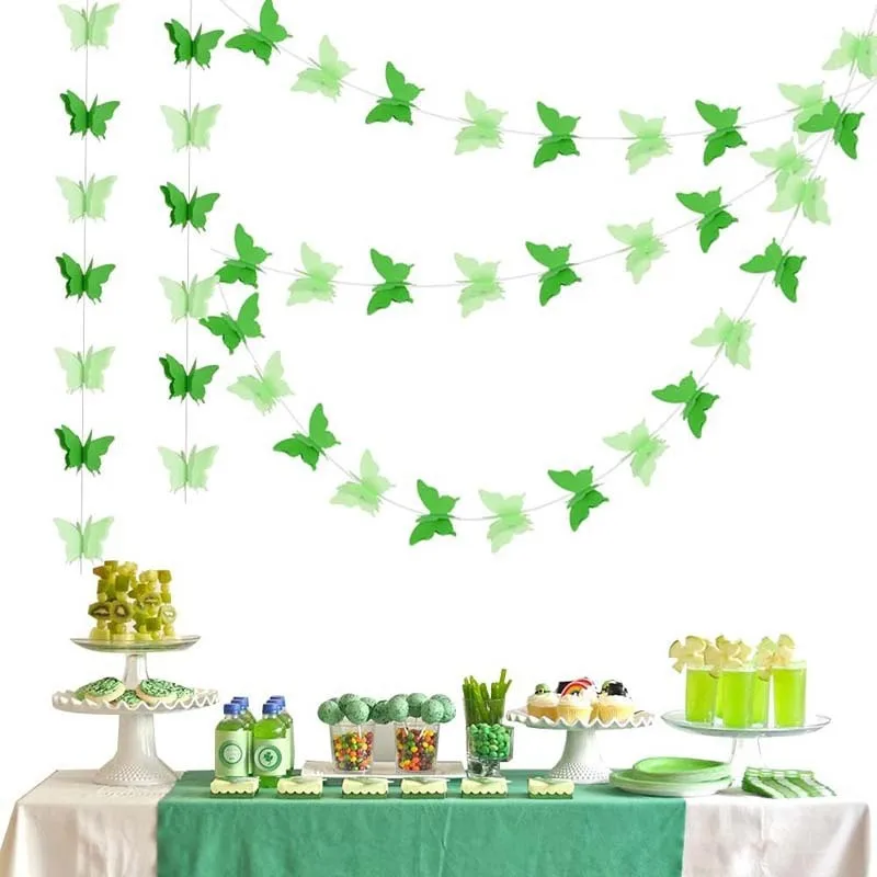 Magic Lights Garland Butterfly Garland para Decoração de teto em casa Festa de aniversário do chá de chá de bebê Decoração de namorados decoração 1