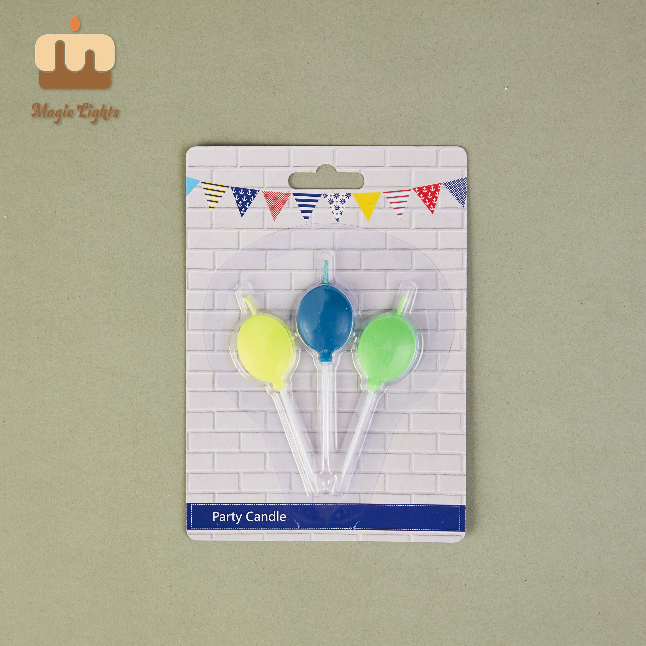 Luzes mágicas 3 cm de chama colorida velas de balão para meninos 3 cores mistura 1
