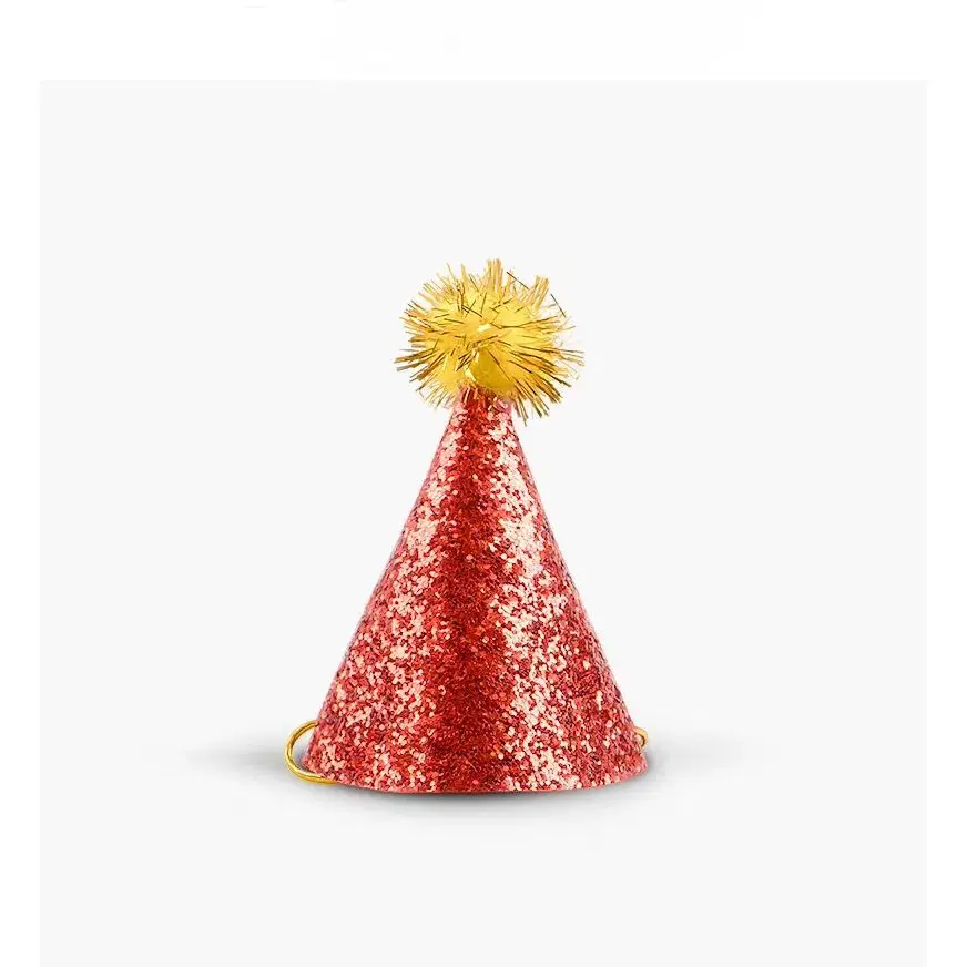 Magic Lights Colorful Glitter Cone Party Hats for Kids Adults Pets Birthday Christmas Ano Novo Festas Festas de Férias 1