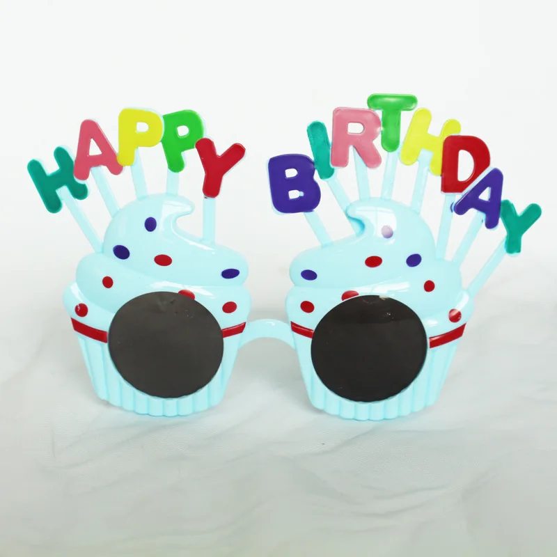 Magic Lights Novelty Cream Cake Birthday Sunglasses for Girls Boys Kids Adults Happy Birthday Party Favors 1