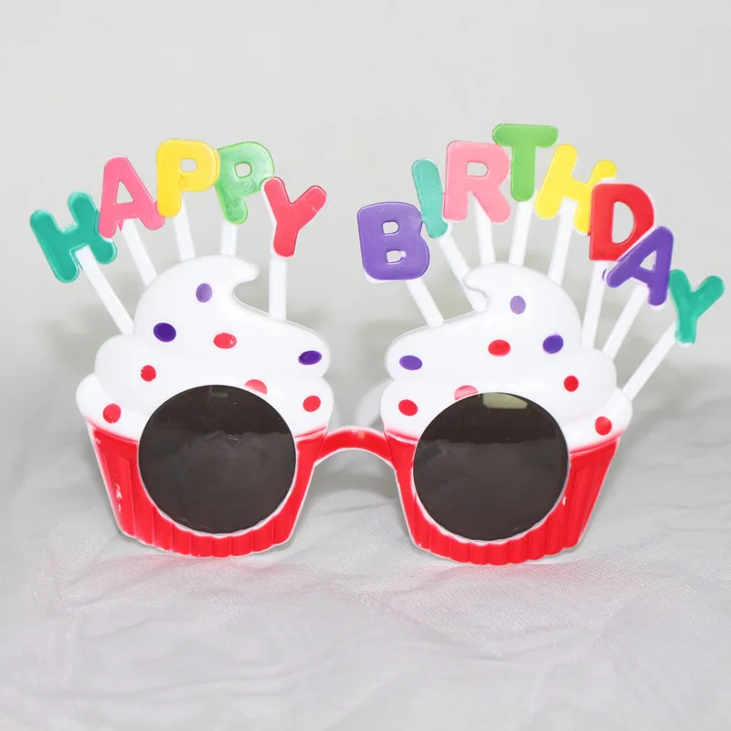 Magic Lights Vibrant Cream Cake Birthday Sunglasses for Girls Boys Kids Adults Happy Birthday Party Favors 1