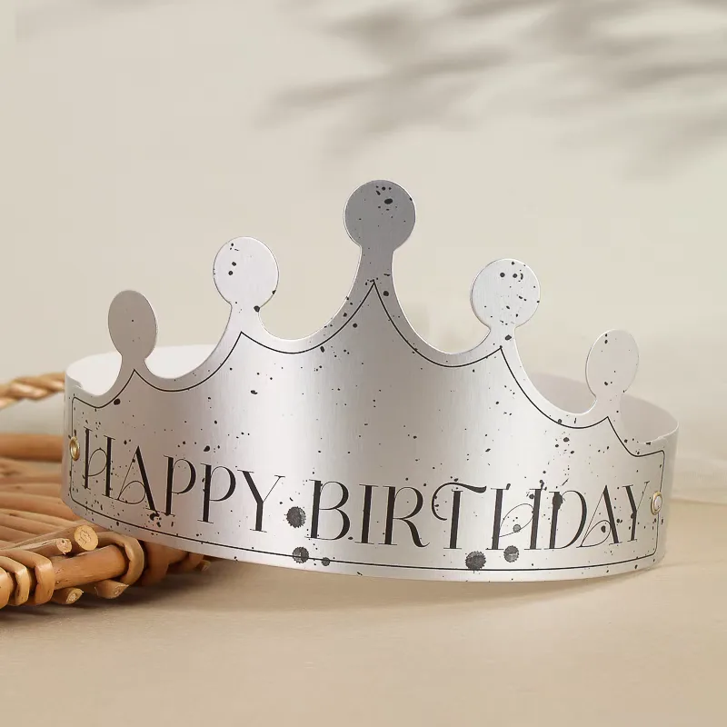 Magic Lights Gold Silver Paper Crowns Birthday Party Crowns for Adults Women Men Hats Party Supplies 1