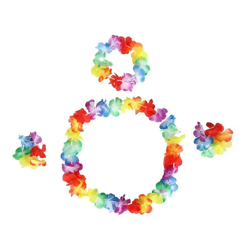 Magic Lights 4pcs colorido havaí feste wear girecas de pescoço para a cerimônia de premiação de premiação de prêmios de aniversário da piscina de praia de praia 1