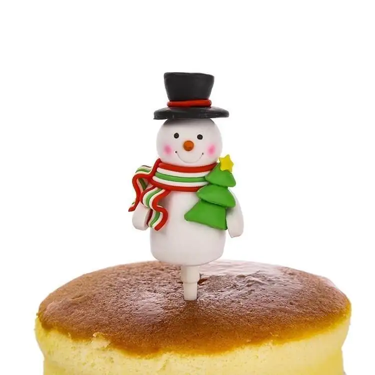 Hand Crafts Polymer Clay Christmas Gifts Snowman Decorations 1