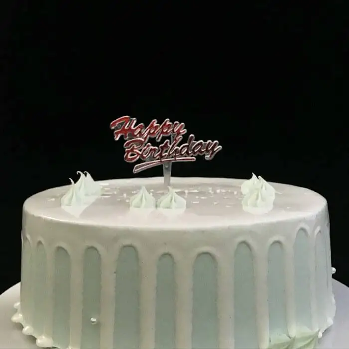 Small Happy Birthday Plastic Cake Decorations 1