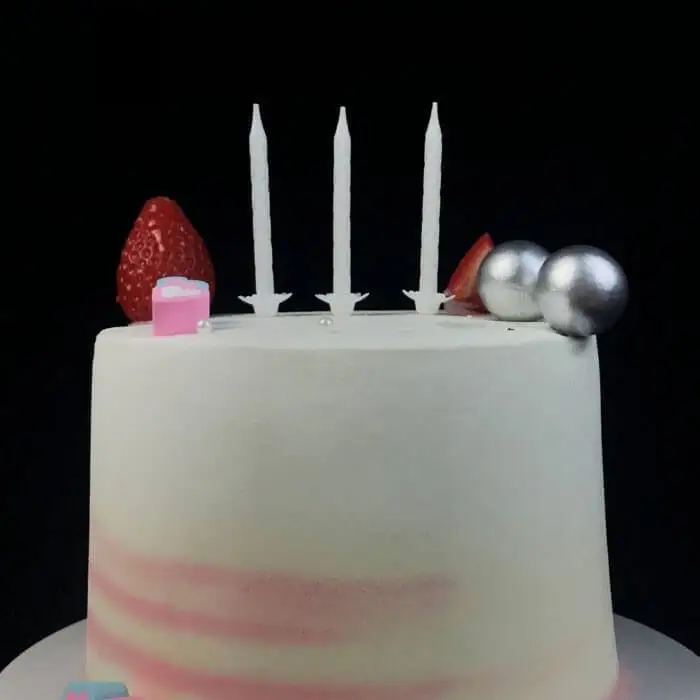 Glow In The Dark White Birthday Party Candles For Cake 1