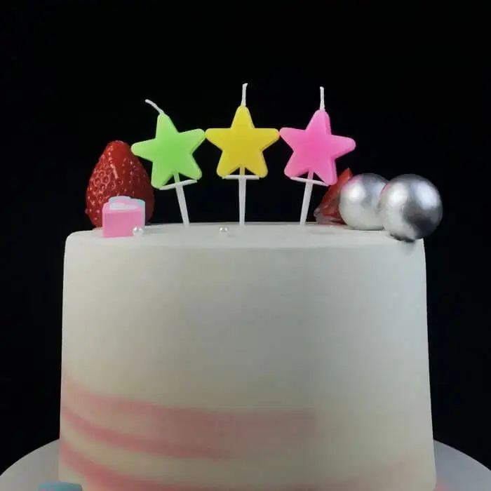 Creative Star Shaped Birthday Candle Products For Cake 1
