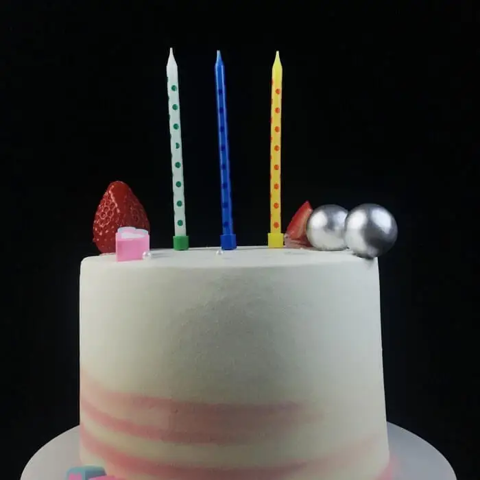 Custom Thin 10CM Long Birthday Party Cake Candles For Kids 1