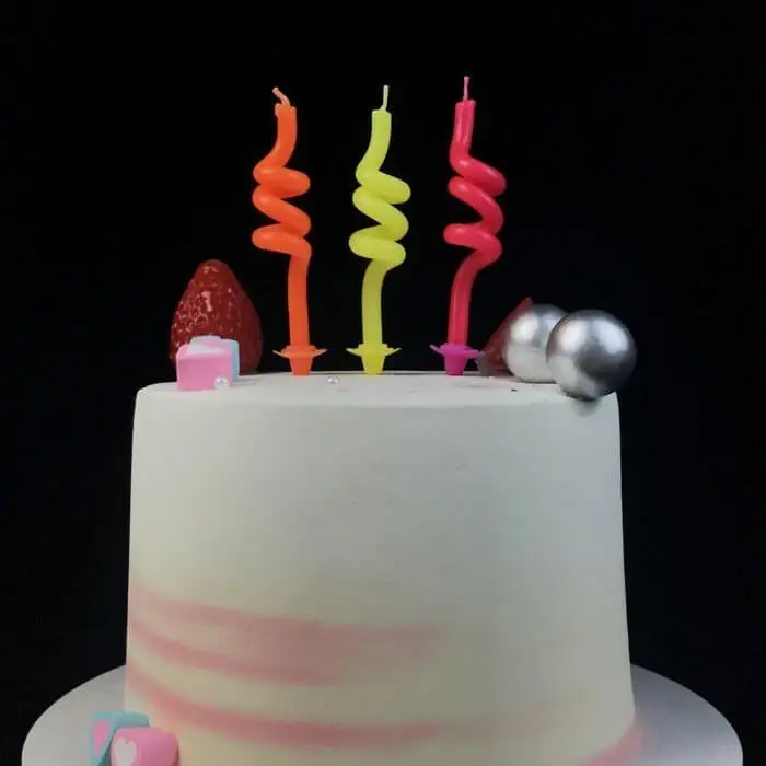Funny Paraffin Wax Coil Birthday Candle For Sale 1