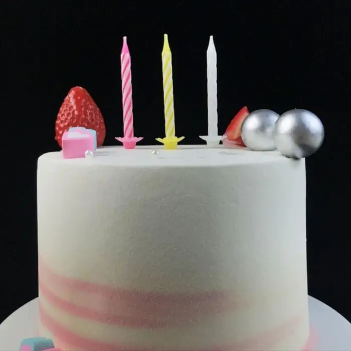 6CM Multicolored Spiral Birthday Cake Candle Company 1