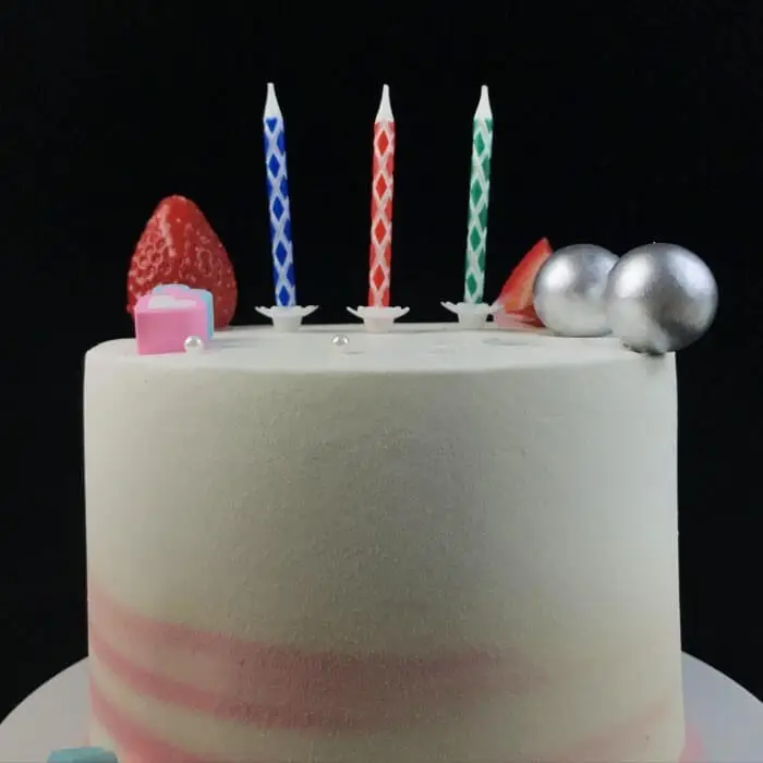 Diamond Happy Birthday Party Spiral Cake Candles 1