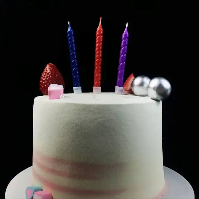 중국의 무지개 나선 생일 케이크 양초 1