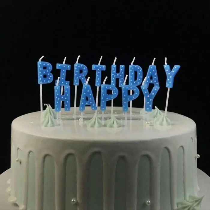 New Style Cheap Happy Birthday Letter Cake Candle 1