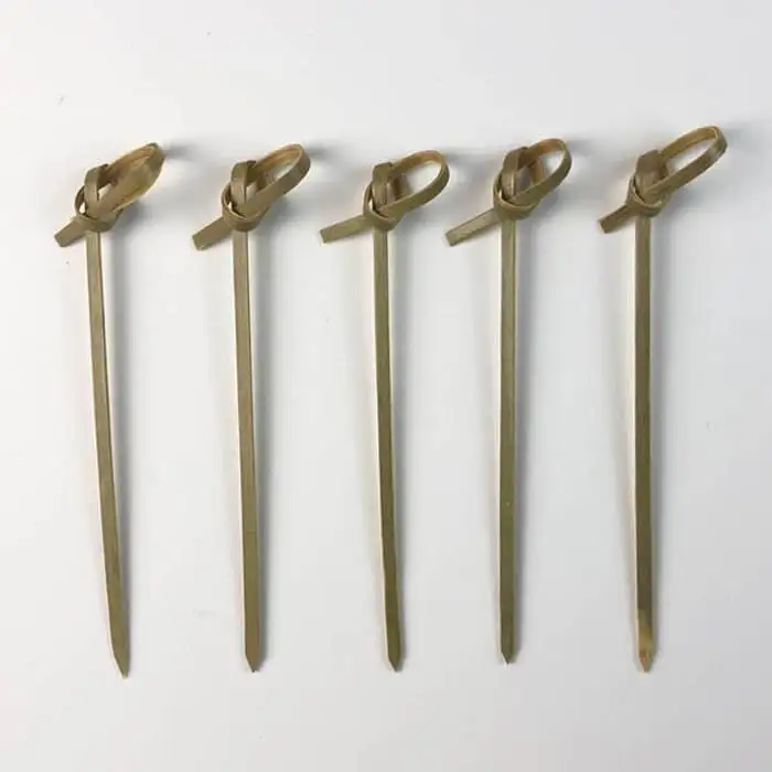 Bamboo Knot Cocktail Party Food Picks Bulk 1