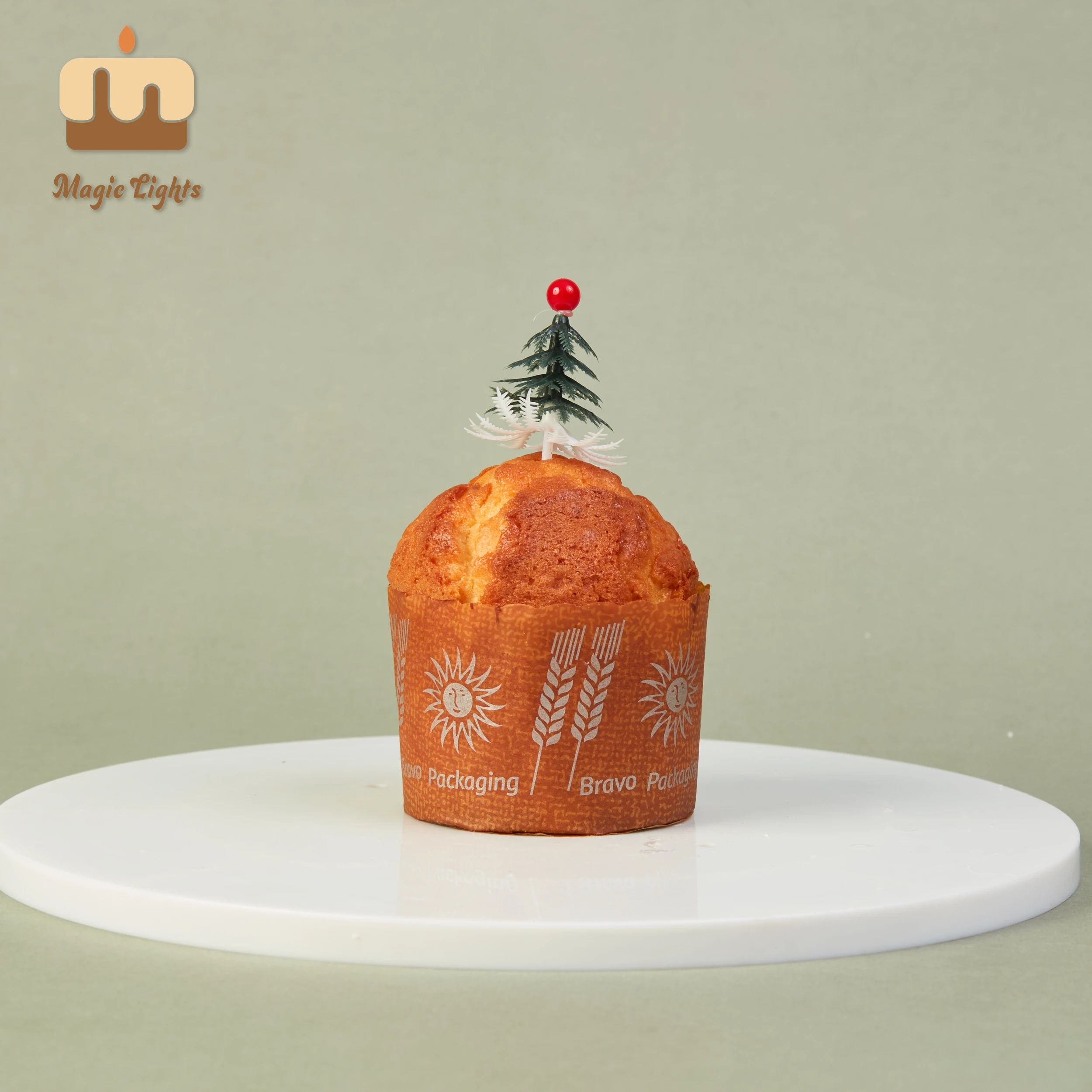 Christmas Tree Cupcake Topper Picks for Party 1