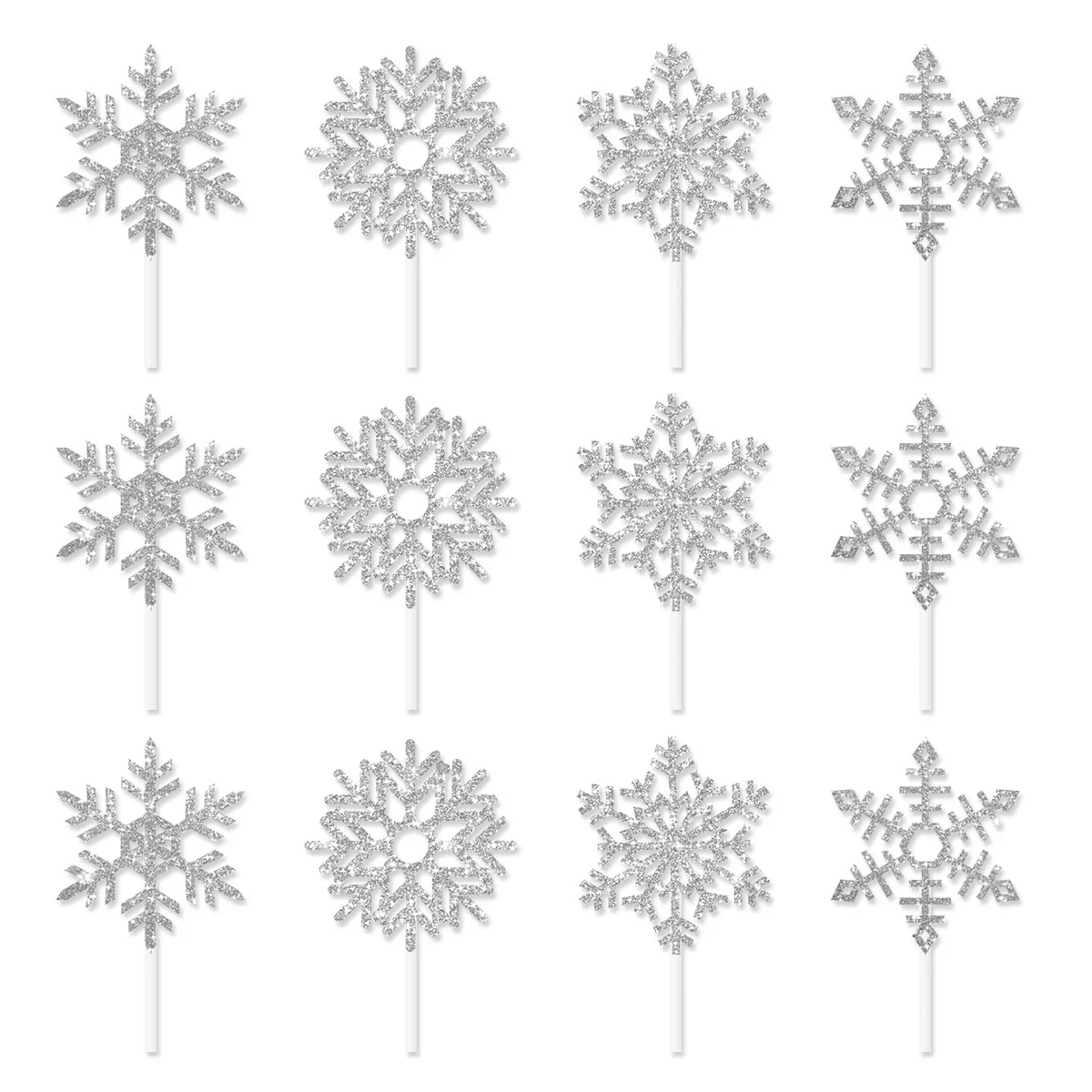 Magic Lights Snow Paper Cake Topper para a festa de Natal 1
