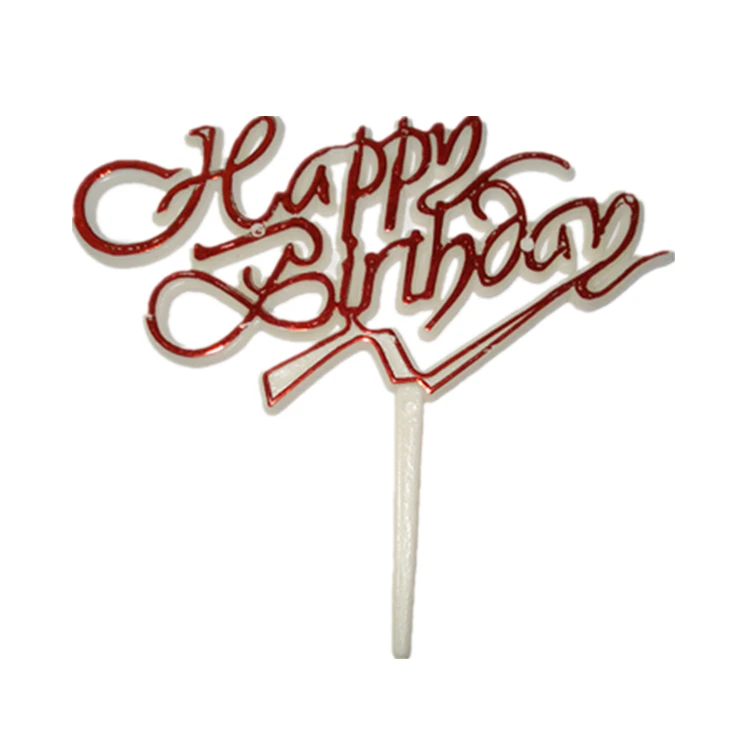 생일 축하 아크릴 케이크 토퍼 픽 1