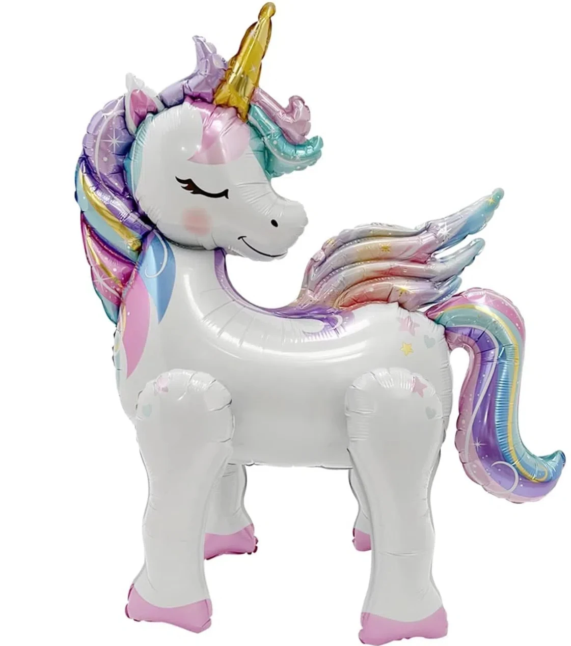 Magic Lights Self-Standing Rainbow Unicorn Balloons for Girls Birthday Decorations 1