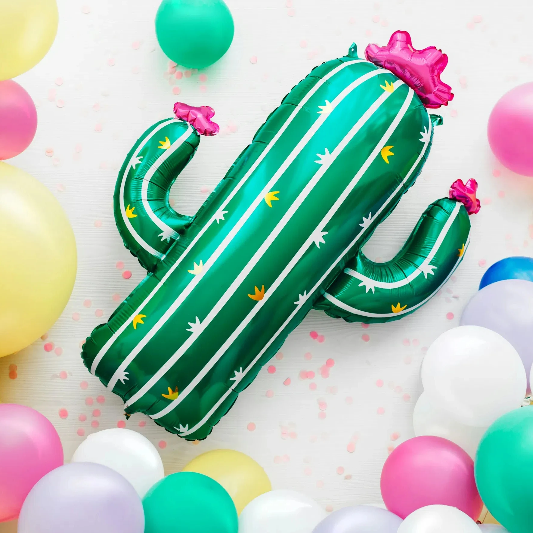 Magic Lights Cactus Foil Mylar Balloons para decorações de festas Fiesta 1
