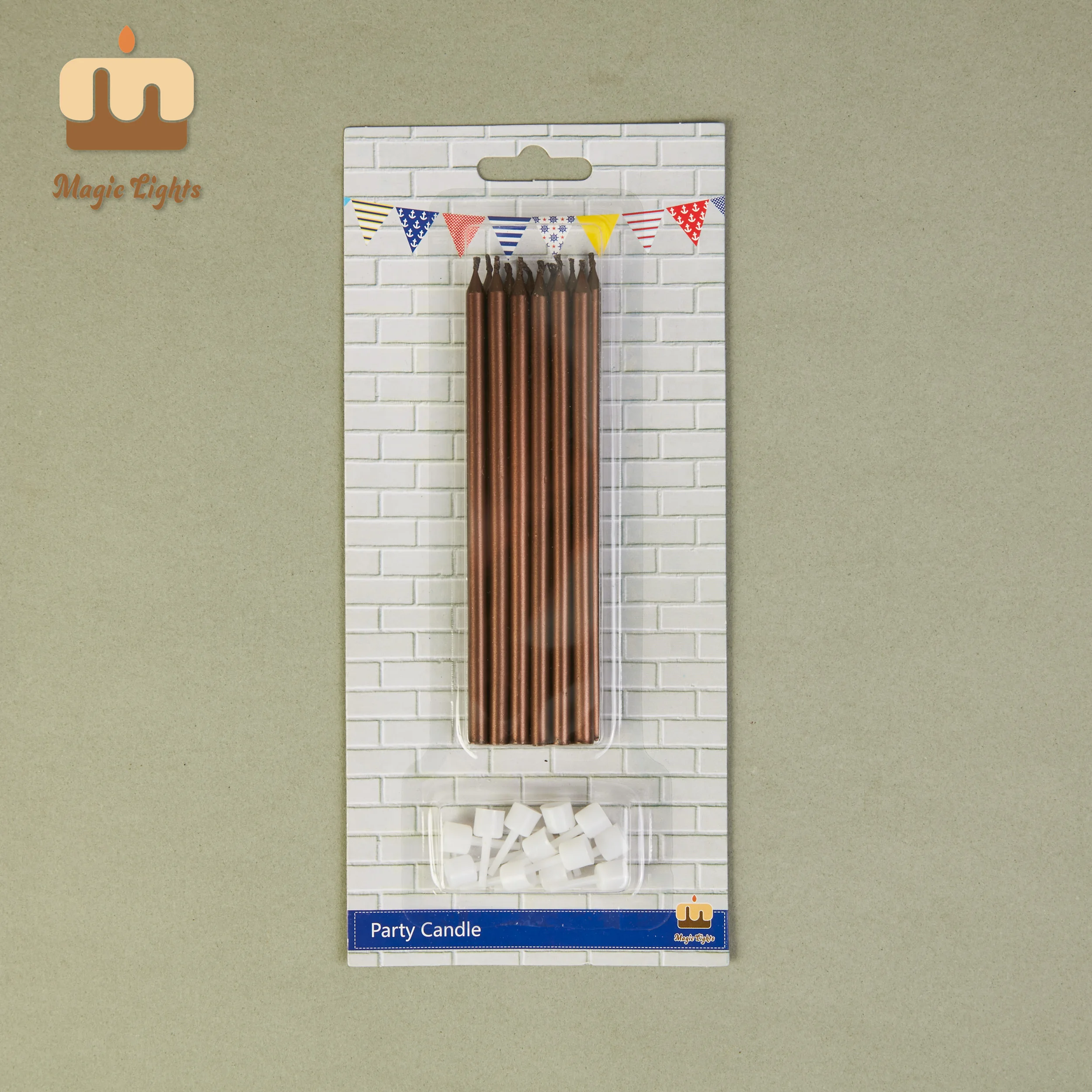 Luzes mágicas de 12 cm de velas metálicas de chocolate para aniversário 1