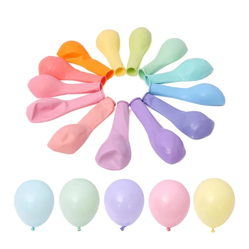 Magic Lights Macaron Plain Latex Balloon para festa de casamento de aniversário 1