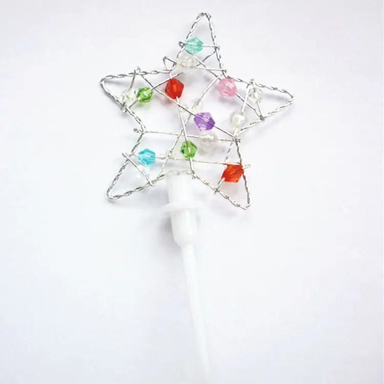 Magic Lights Plastik unregelmäßig mit farbenfrohen Perlenkuchen-Topper-Picks unregelmäßig geformt 1
