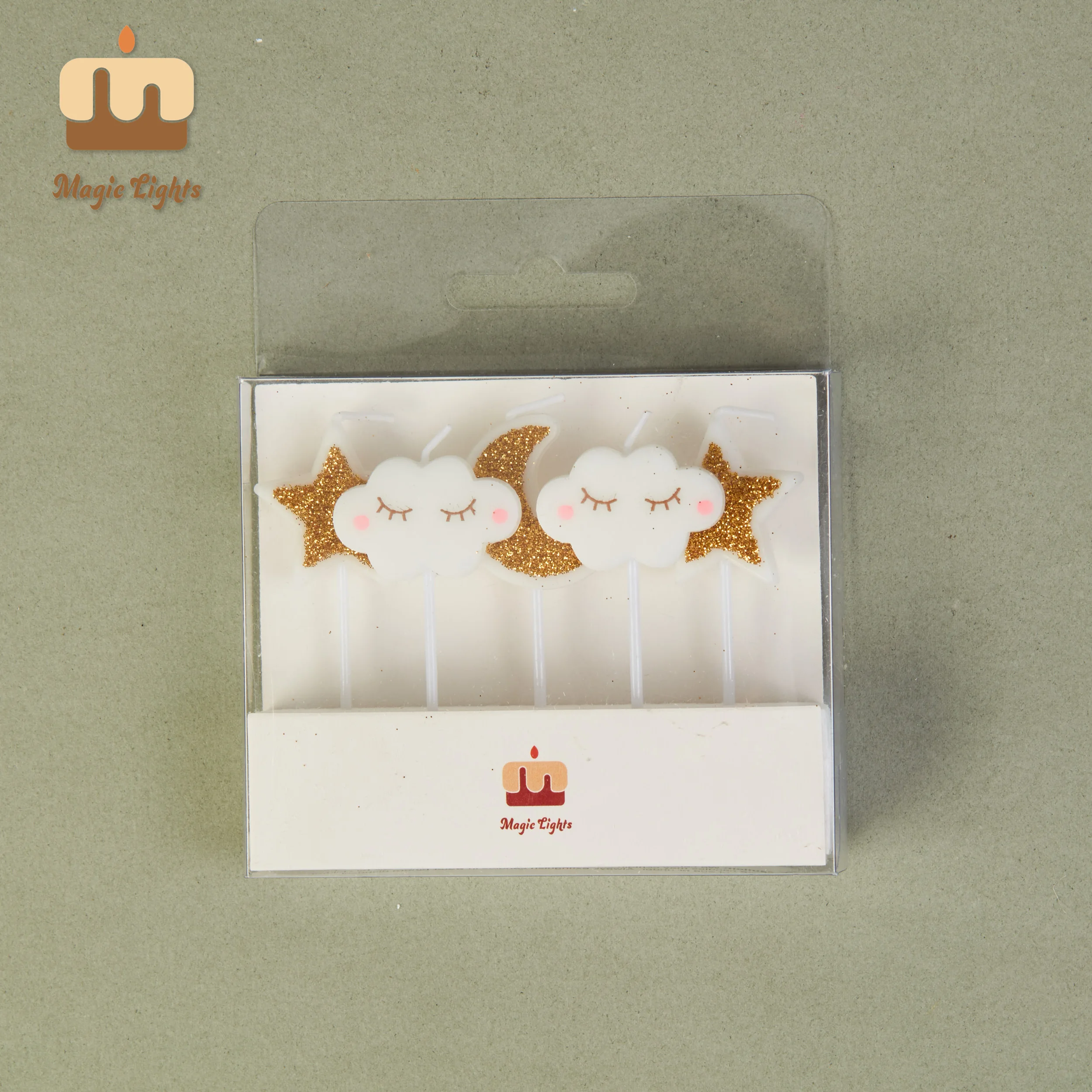 Magic Lights Mini Star Velas de Aniversário Mistura para Decoração de Bolo 1