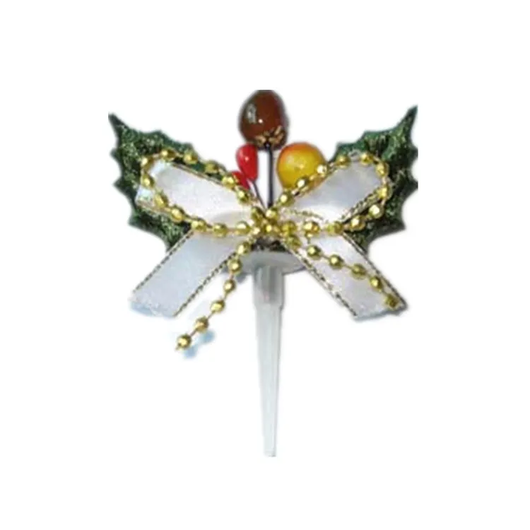 Magic Lights Xmas Cake Decorações de peças plásticas e não -wovens Xmas Decorações de bolo por atacado 2