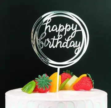 Magic Lights Sliver Mirror Acrylic Bolo Topper Picks 1