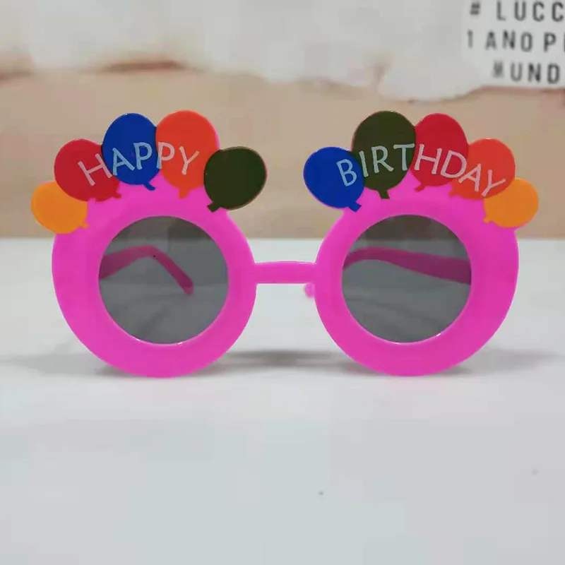 Magic Lights Funny Photo Props Sunglasses Happy Birthday Party Novelty Sunglasses for Kids Adults Birthday Party Favors 1