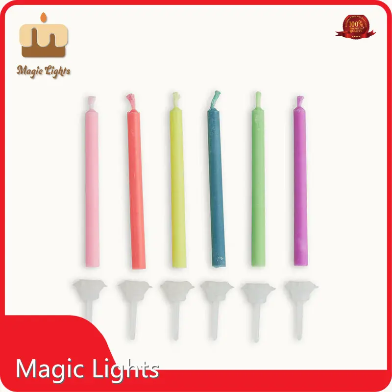 Velas de aniversário de chamas coloridas de ponta 1