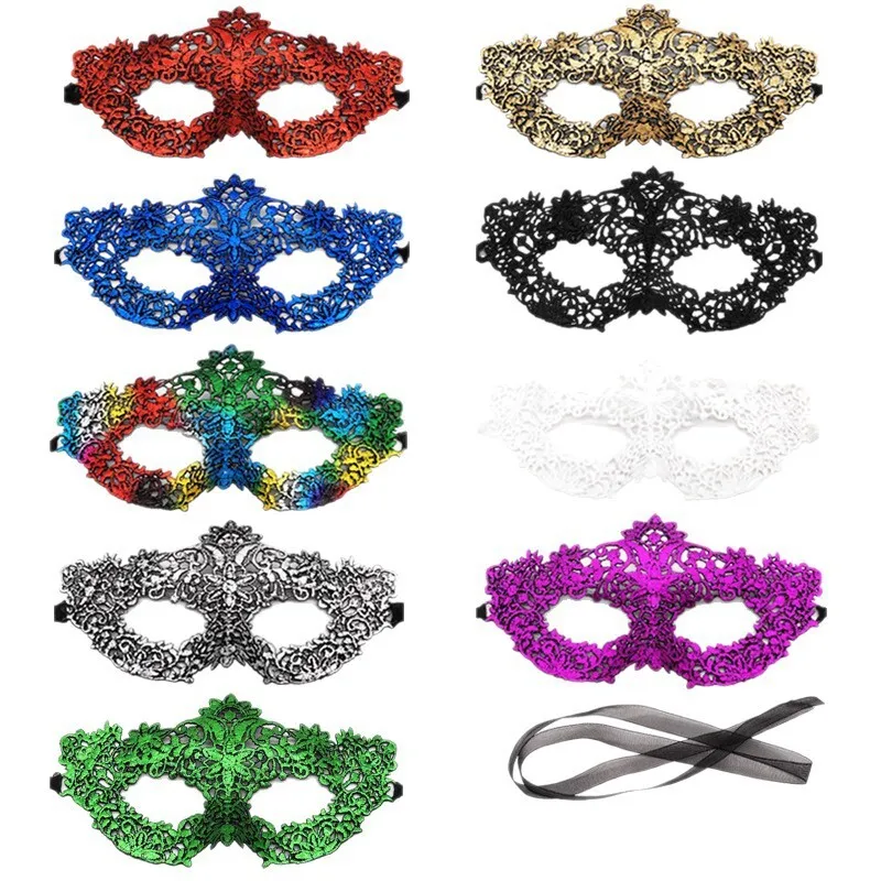 Magic Lights Women Lace Eye Maske für Halloween -Kostümparty 1