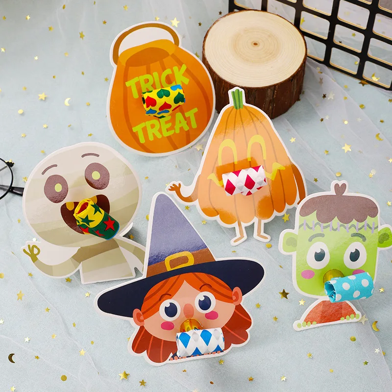 Magic Lights Ghost Witch Noisemakers Blowers for Kids Adults Halloween Party Supplies 1